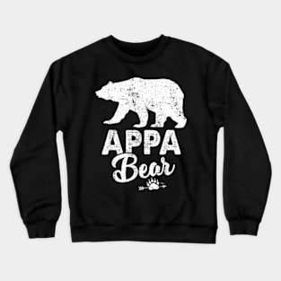 Mens Appa Bear Father Day Crewneck Sweatshirt